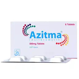 Azitma Tablets 500MG 6'S (1 Box = 1 Strip)(1 Strip = 6 Tablets)