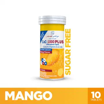 Cac-1000 Plus Mango Flavor Tablets 10 Tablets