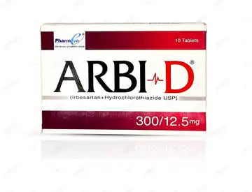 Arbi D tablets 300mg/12.5mg 10,s (1 box = 10 tablets)