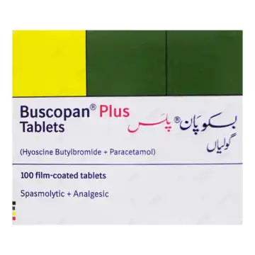 Buscopan Plus Tablets 100,S (1 Strip = 10 Tablets)