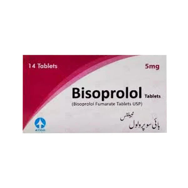 Bisoprolol Tablets 5MG 14'S (1 Box = 14 Tablets)
