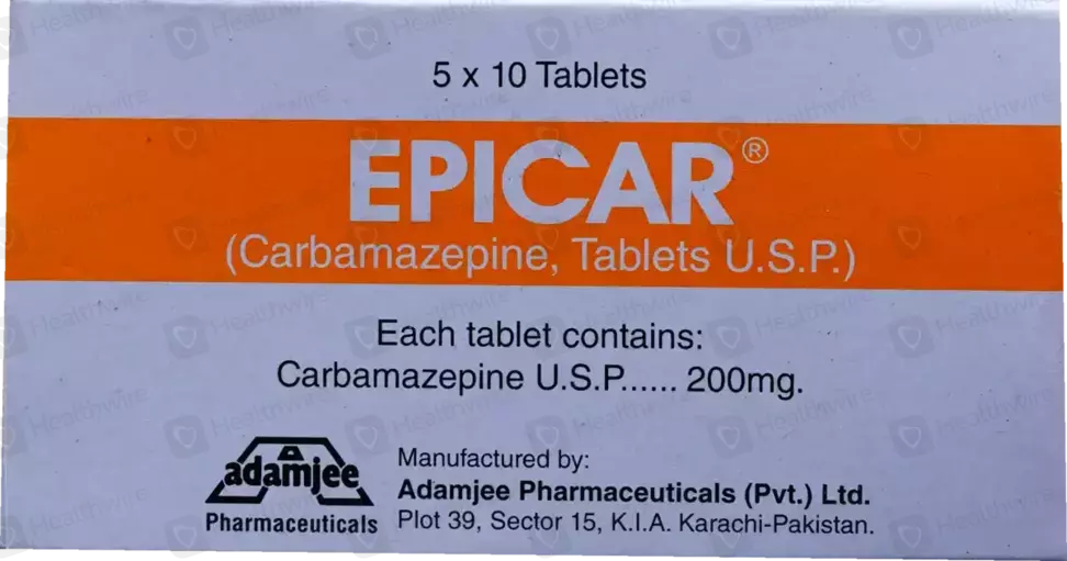 Epicar Tablets 200MG 50'S (1 Strip = 10 Tablets)