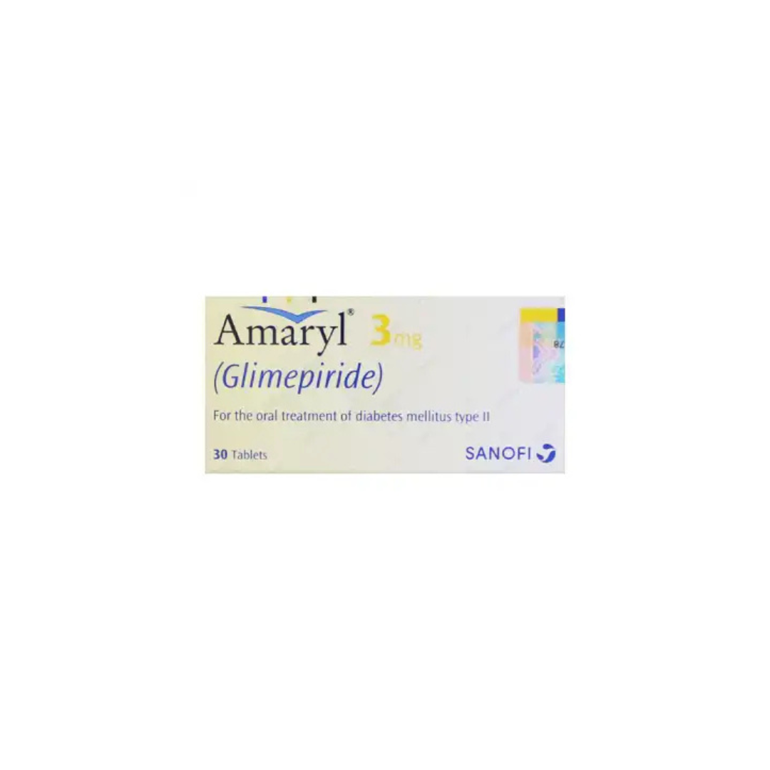 Amaryl Tablets 3Mg (1 Strip = 15 Tablets)