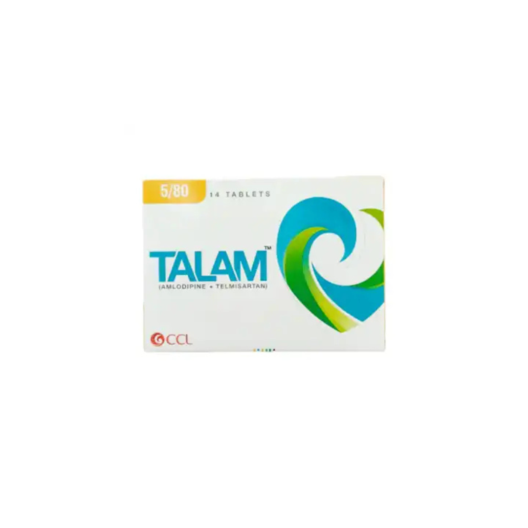 Talam Tablets 5/80Mg 14's (1 Strip = 7 Tablets)