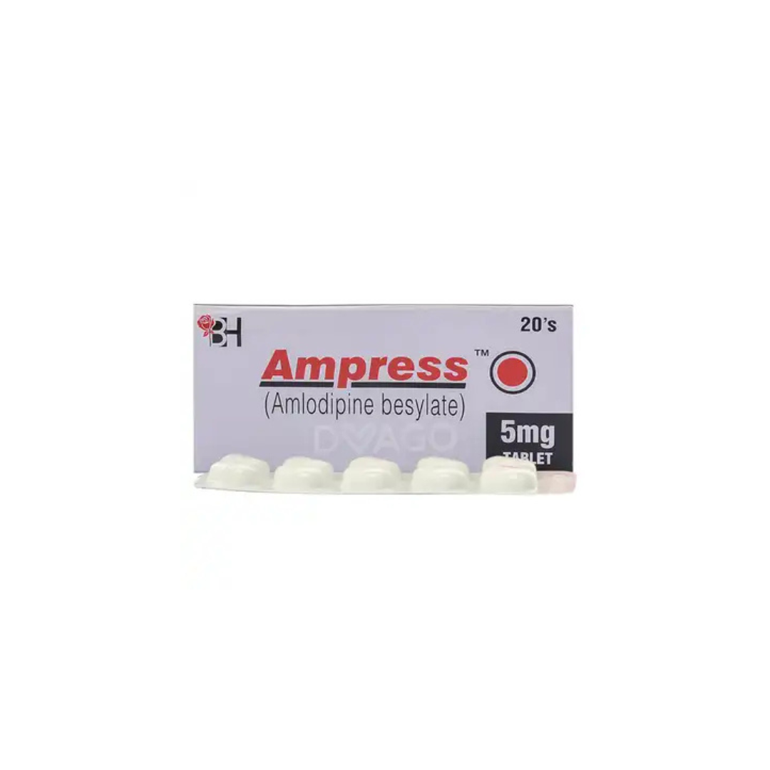 Ampress Tablets 5Mg 20's (1 Strip = 10 Tablets)
