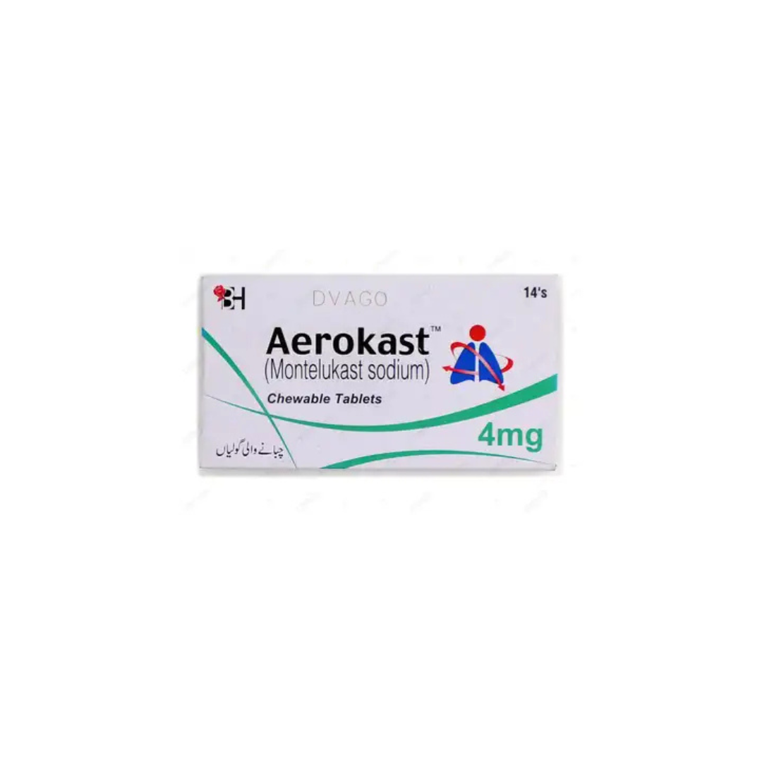Aerokast Tablets 4Mg (1 Box = 14 Tablets)