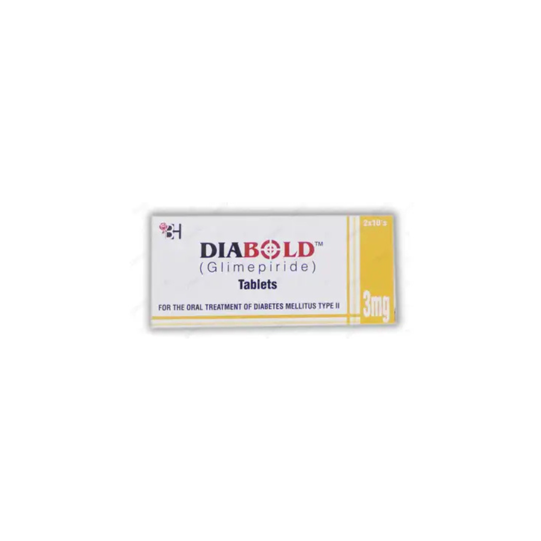 Diabold Tablets 3Mg 20's (1 Strip = 10 Tablets)