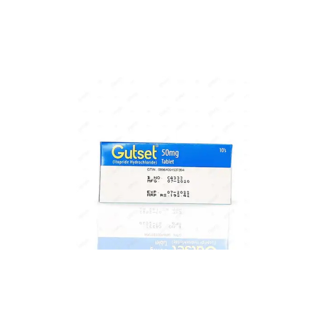 Gutset Tablets 50Mg 10's (1 Strip = 10 Tablets)