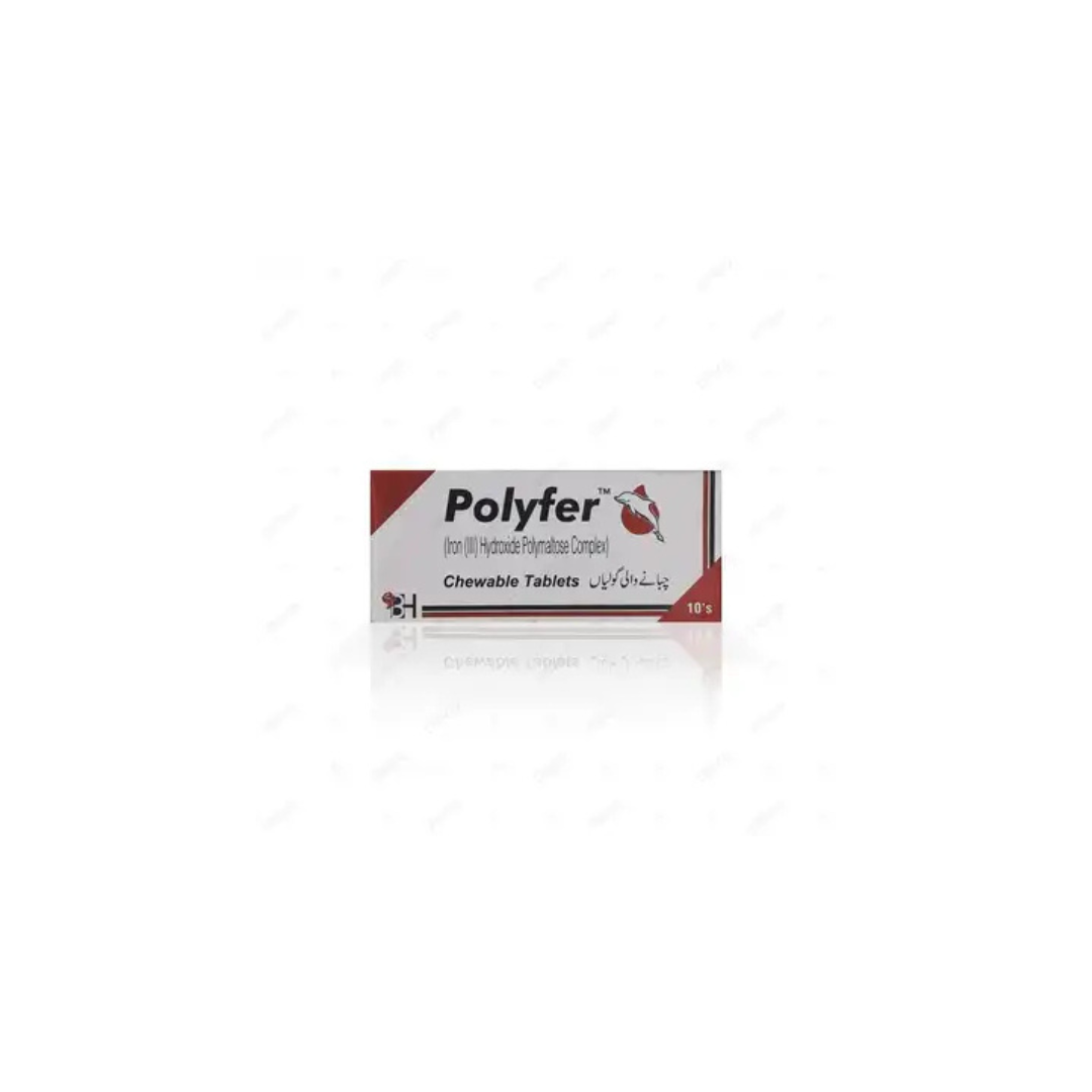 Polyfer Tablets 100Mg 10's (1 Strip = 10 Tablets)
