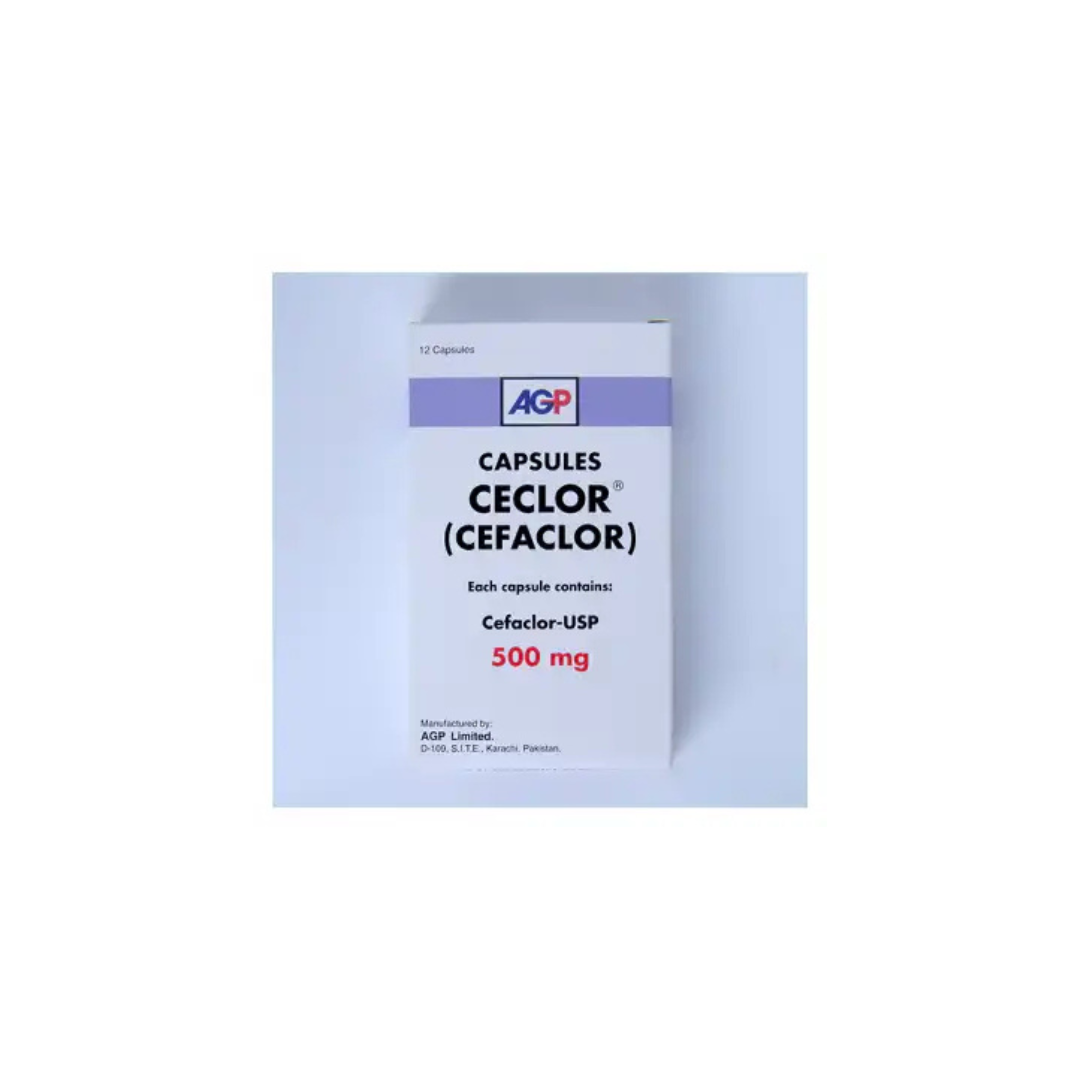 Ceclor Capsules 500Mg 12's