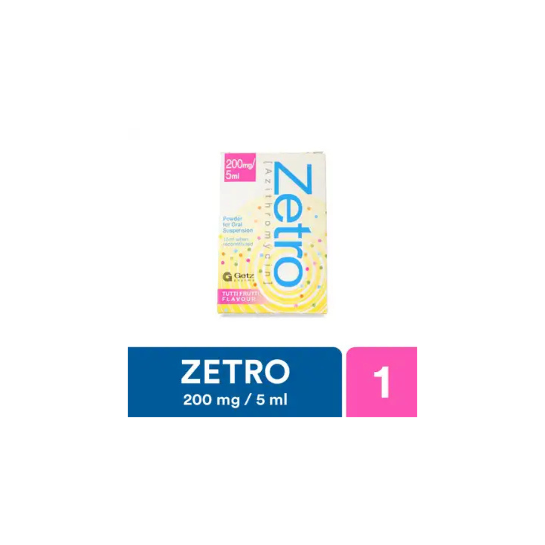 Zetro 15Ml Suspension 200Mg/5Ml