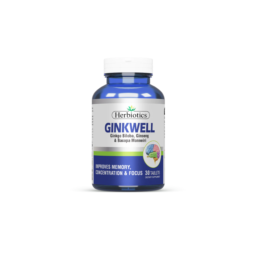 Herbiotics Ginkwell Tablets (1 Bottle = 30 Tablets)
