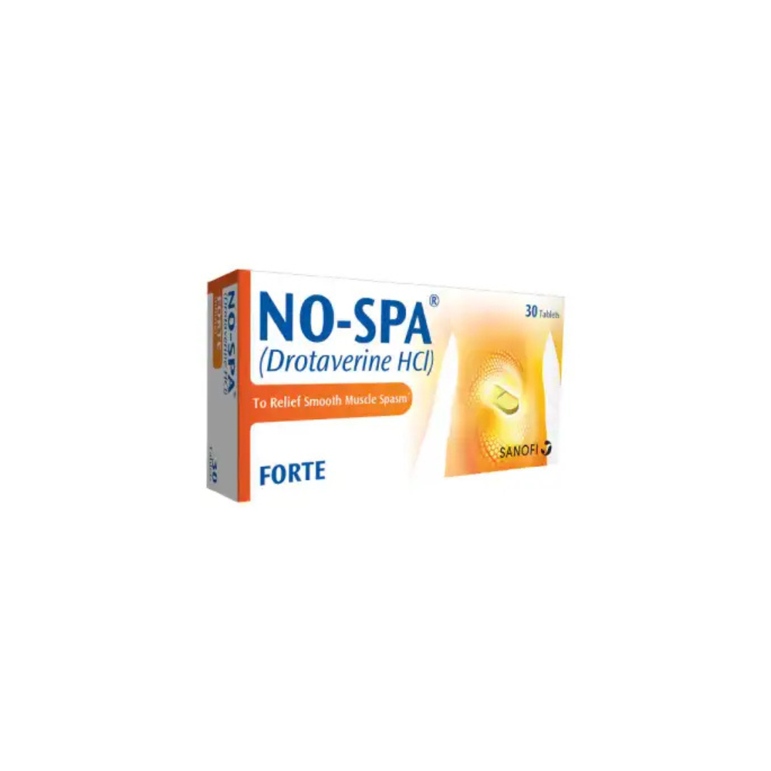 No-Spa Forte Tablets 80Mg 30,s (1 Strip = 10 Tablets)