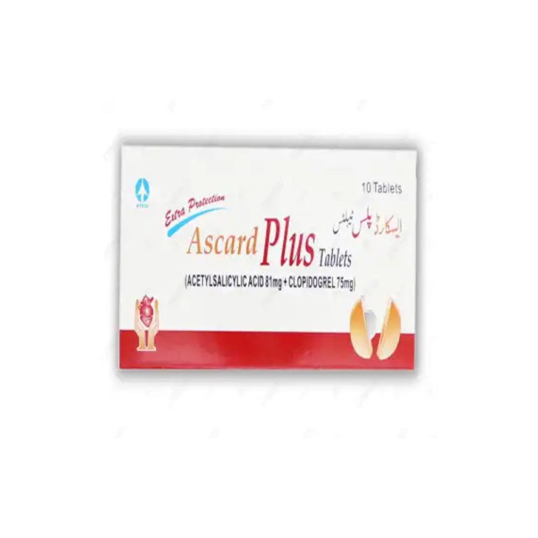 Ascard Plus 75/75mg 10,s (1 پٹی = 10 گولیاں)