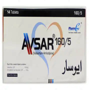 Avsar Tablets 160/5Mg 14,s (1 Strip = 7 Tablets)