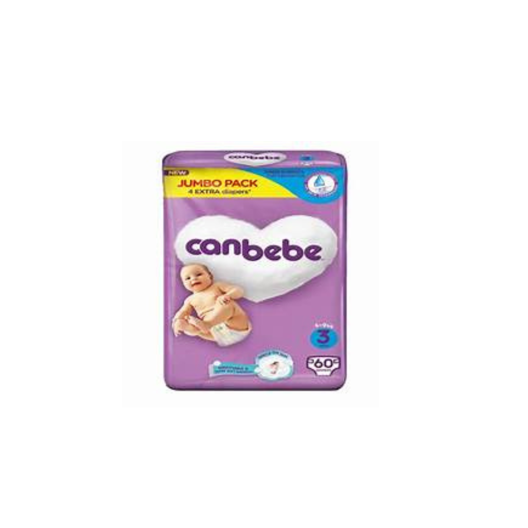 canbebe baby diapers midi size 3 60pcs