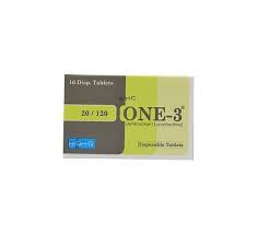 One-3 Tablets 20MG/120MG 16'S (1 Box = 1 Strip)(1 Strip = 8 Tablets)