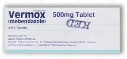 ورموکس گولیاں 500 ایم جی 12 ایس (1 پٹی = 4 گولیاں)