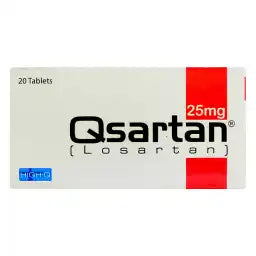 Qsartan Tablets 25MG 20'S (1 Strip = 10 Tablets)
