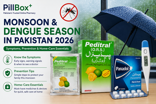 Monsoon & Dengue Season in Pakistan 2026: Symptoms, Prevention & Home-Care Essentials