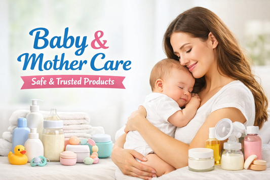 Safe and trusted baby & mother care products for daily comfort and protection – available at PillBox.pk.