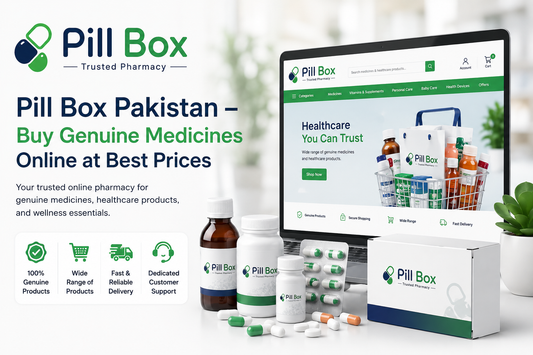 Pill Box Pakistan online pharmacy for genuine medicines and healthcare products
