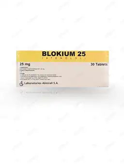 Blokium Tablets 25MG 30'S (1 Strip = 10 Tablets)