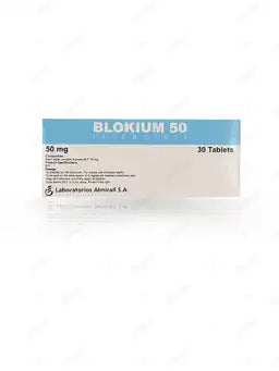 Blokium Tablets 50MG 30'S (1 Strip = 10 Tablets)