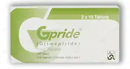 Gpride Tablets 1MG 30'S (1 Strip = 30 Tablets)