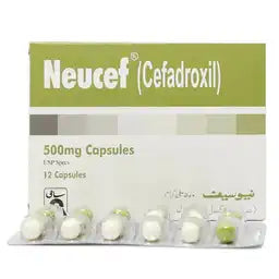 Neucef Capsules 500MG 12'S (1 Strip = 12 Capsules)