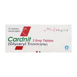 Cardnit Tablets 2.6MG 30'S (1 Box = 3 Strips) (1 Strip = 10 Tablets)