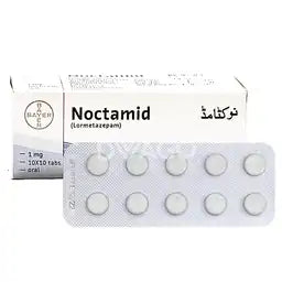 Noctamid Tablets 1MG 100'S (1 Strip = 10 Tablets)