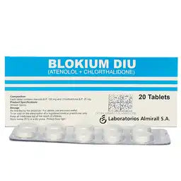 Blokium Diu Tablets 100MG/25MG 20'S (1 Strip = 10 Tablets)