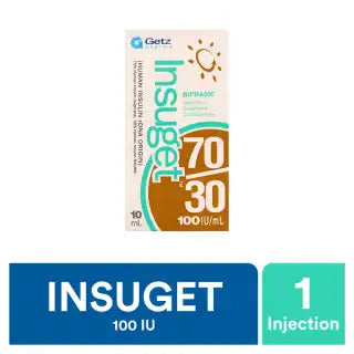 Insuget70/30 Inj 100Iu 10 Ml