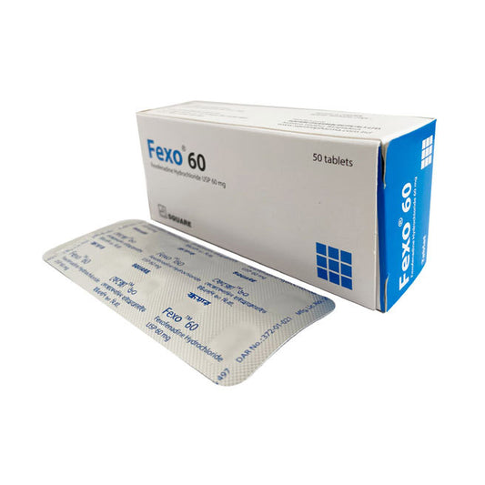 Fexo Tablets 60MG (1 Box = 1 Strip)(1 Strip = 10 Tablets)