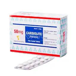 Cardiolite Tablets 50MG 100'S (1 Strip = 10 Tablets)