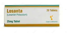 Losanta Tablets 25MG 20'S (1 Strip = 10 Tablets)