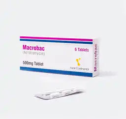 Macrobac Tablets 500MG 6'S (1 Box = 1 Strip)(1 Strip = 6 Tablets)