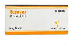 Rosuvax Tablets 5MG 10'S (1 Box = 1 Strip)(1 Strip = 10 Tablets)