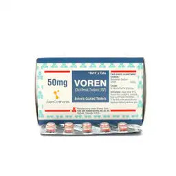 Voren Tablets 50MG 100'S (1 Strip = 10 Tablets)