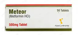 Meteor Tablets 500MG 50'S (1 Strip = 10 Tablets)