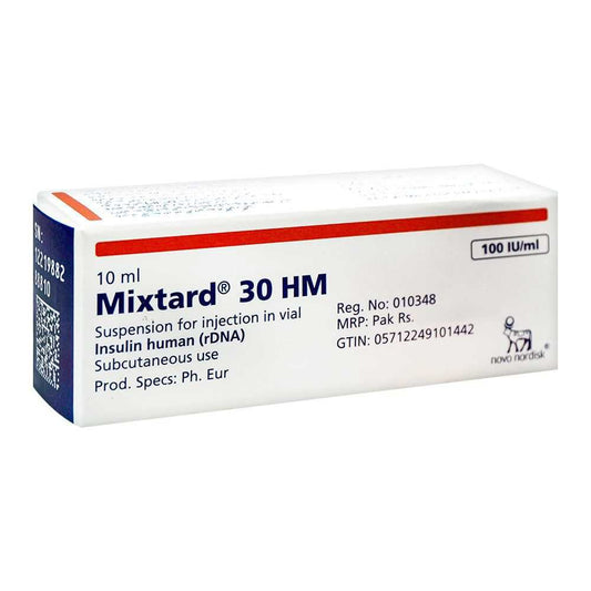 Mixtard 30Hm 100Iu 1Vial 10Ml