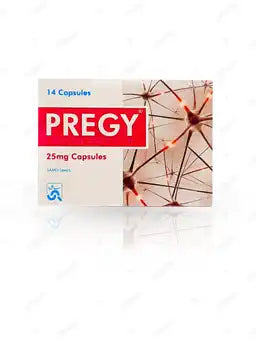 Pregy Capsules 25MG 14'S (1 Box = 14 Capsules)