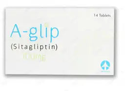 A-Glip Tablets 100MG 14'S (1 Box = 14 Tablets)