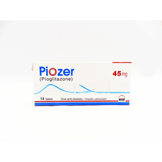Piozer Tablets 45MG 14'S (1 Box = 2 Strips) (1 Strip = 7 Tablets)