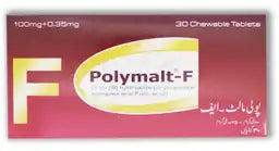 Polymalt-F Tablets 100MG+0.35MG 30'S(1 Strip = 10 Tablets)