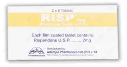 Risp Tablets 2MG 12'S (1 Box = 2 Strips) (1 Strip = 6 Tablets)