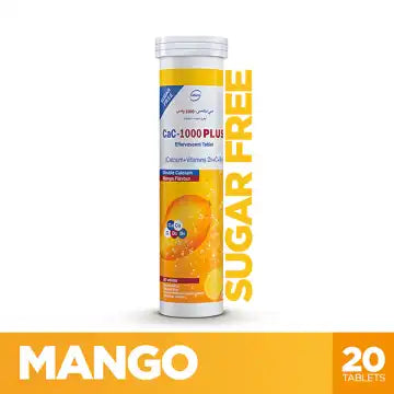 Cac-1000 Plus Mango 20 Tablets