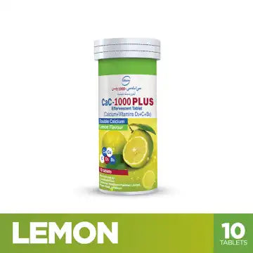 Cac-1000 Plus Lemon Flavor Tablets 10 Tablets