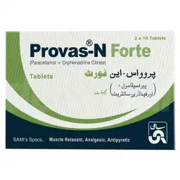 Provas-N Forte Tablets 650MG/50MG 20'S (1 Box = 2 Strips) (1 Strip = 10 Tablets)